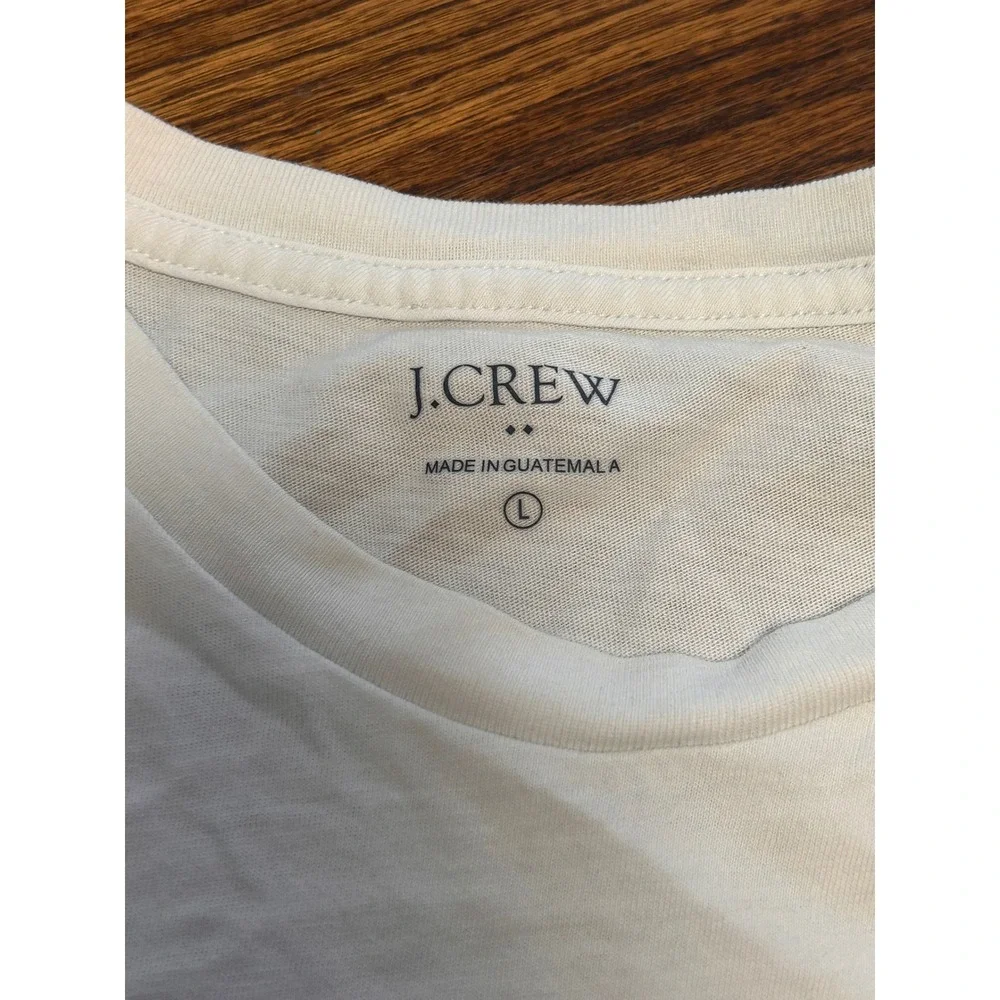 J.Crew Mens Give It Your‎ Best Shot Graphic T-Shirt Off-White Large Tequila Shot